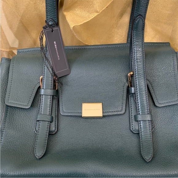 NWT BCBG Maxazria Leather Satchel - Picture 1 of 6